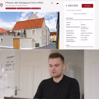 💬 So kann eine individuelle Beratung bei uns aussehen.

In diesem Beispiel-Call zeigen wir, wie sich eine Kapitalanlage-Immobilie anhand eines konkreten zu versteuernden Einkommens über mehrere Jahre auswirken kann.

Dabei wird sichtbar, welchen Einfluss Steuerersparnis, Mieteinnahmen und Vermögensaufbau in der persönlichen Situation haben können.

Genau deshalb betrachten wir Immobilien nie pauschal, sondern immer individuell auf Einkommen und Strategie abgestimmt.

📩 Wenn Sie wissen möchten, wie eine passende Immobilie in Ihrem Fall wirken kann, fragen Sie gerne eine individuelle Beratung an